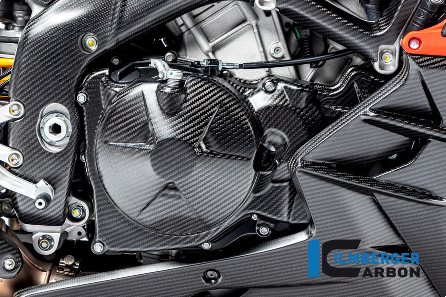 Ilmberger Carbon clutch cover cover matte for Aprilia RSV4 / Tuono V4 2021-