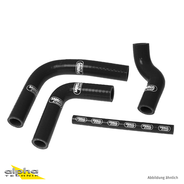 SAMCO SPORT Silicone Hose Kit black for Yamaha TZ250 TZ350 Model Year 1979-1980