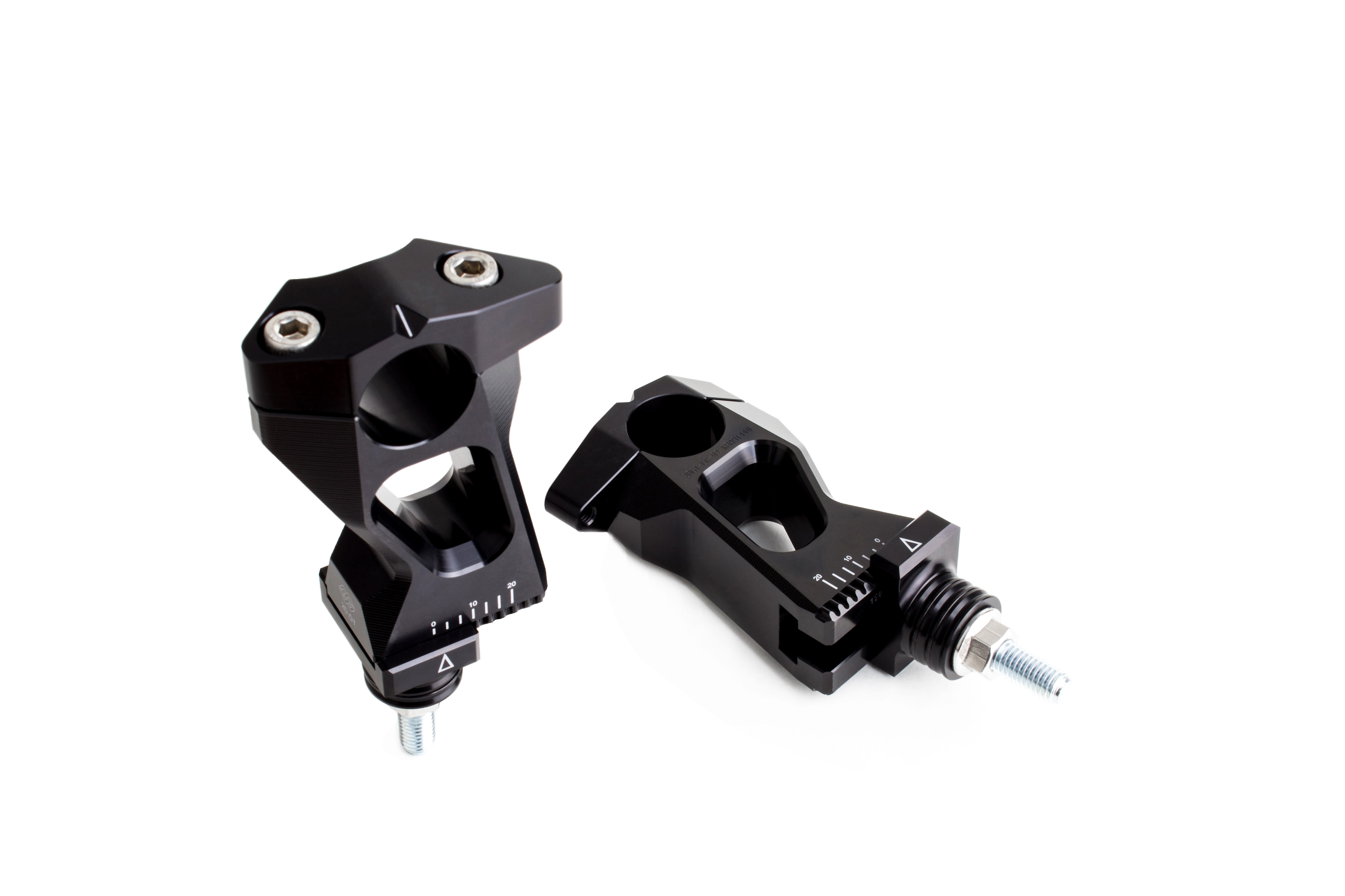 GILLES 2DGT Adjustable Handlebar Clamps, Black