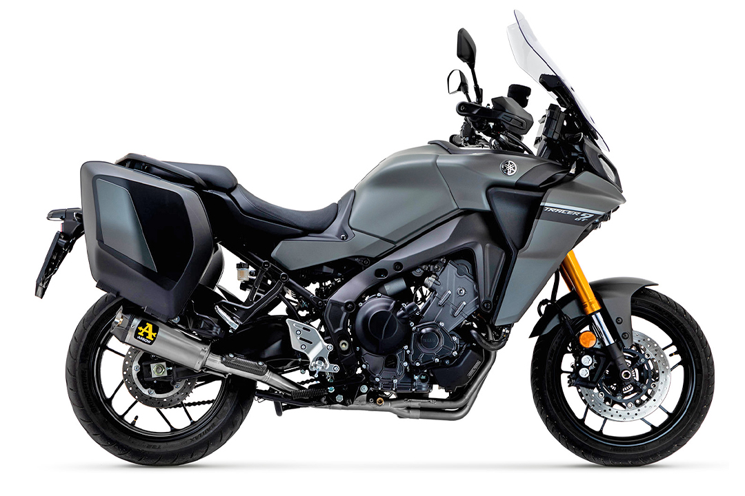 ARROW WORKS Exhaust for Yamaha Tracer 9 / GT 2021-; Titanium with Carbon End Cap