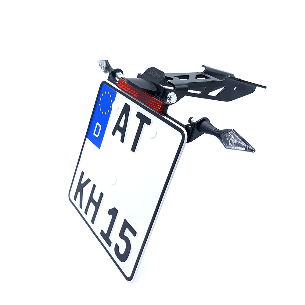 alpha Technik Number Plate Holder for Yamaha MT125, Type RE39, RE40 / RE47, from Model Year 2020-