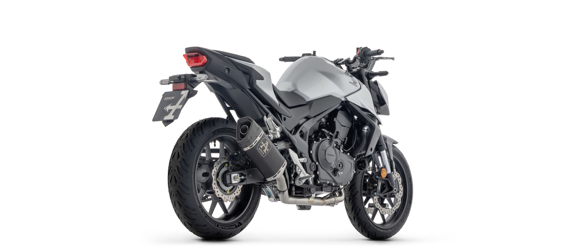 ARROW PISTA Black Aluminium for Honda CB 750 Hornet, 2025-