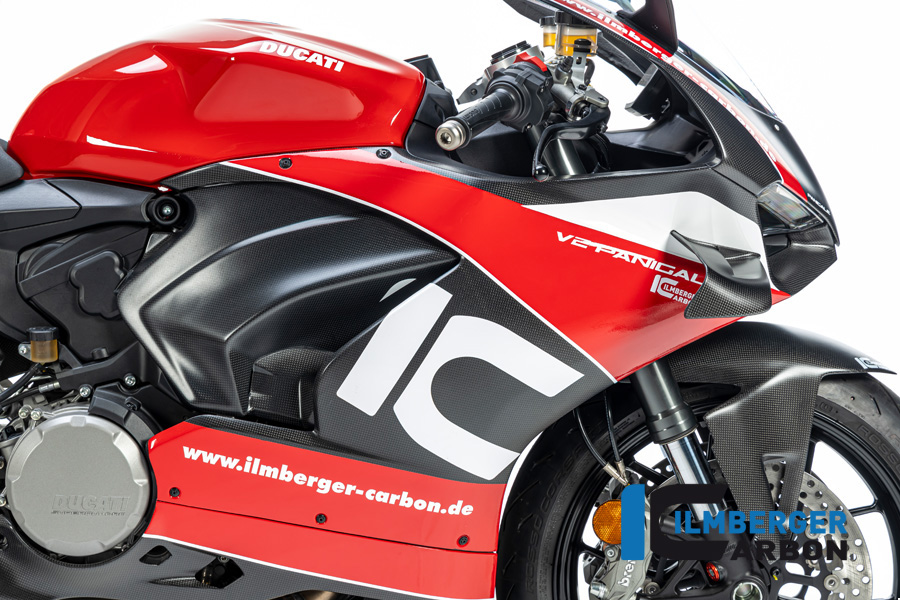 Ilmberger Carbon Fairing Side Panel, Prepared for Winglet right side R/S, Matt, Ducati Panigale V2 2020-
