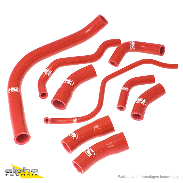 SAMCO SPORT Silicone Hose Kit Red for Yamaha FZS1000 Fazer Model Year 2001-2005