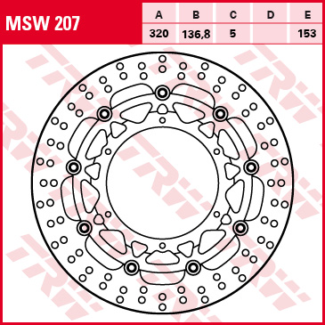 TRW brake disc All-round Floating MSW207