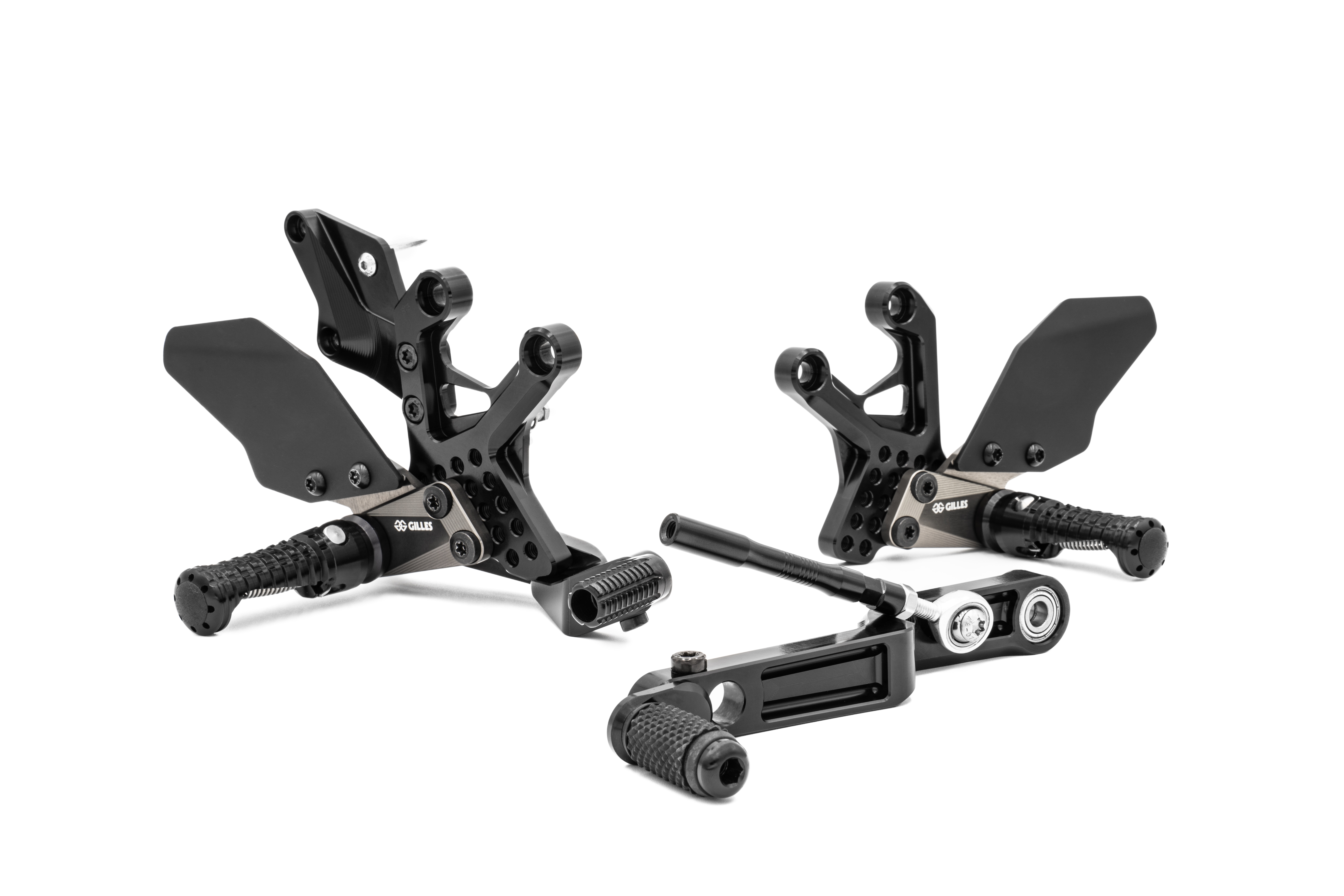 GILLES AS31GT3 black footrest system for Suzuki GSX-8S 2023- / GSX-8R 2024-