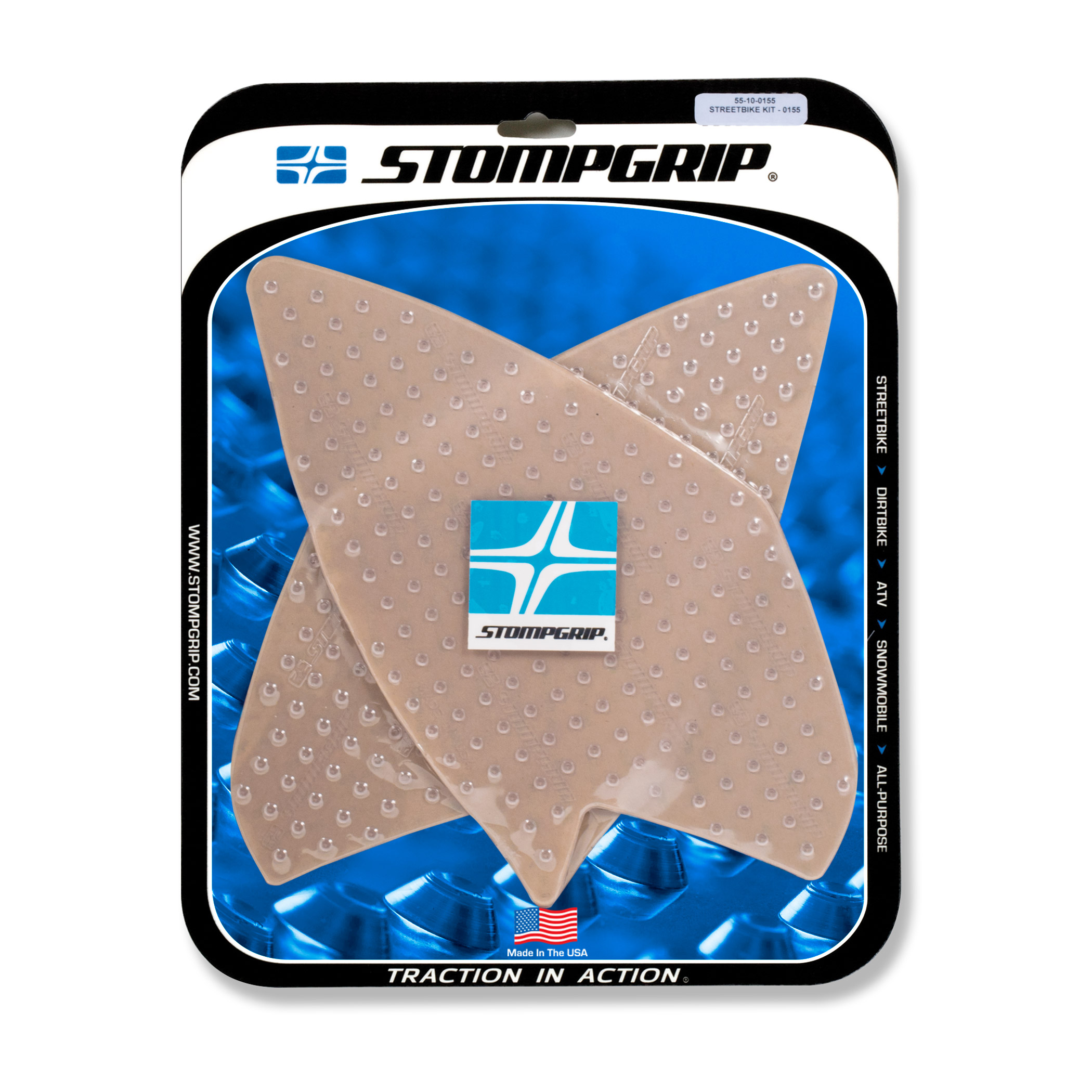 Stompgrip clear, Volcano, for BMW G310GS, 2018-2025