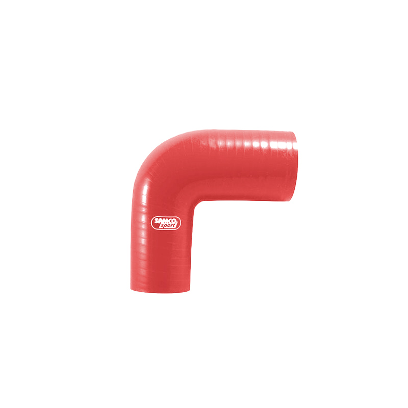Samco Red Silicone Hose 90° Fuel-Resistant Bend
