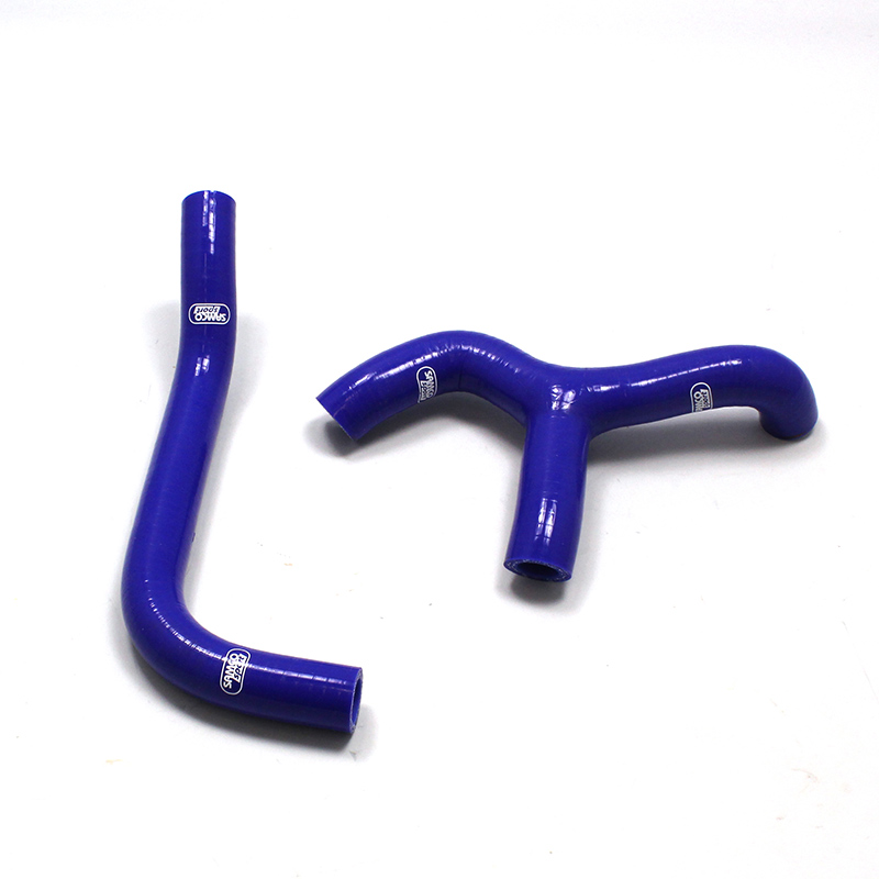 SAMCO SPORT Silicone Hose Kit Y-Piece - Race Design blue for KTM 65 SX Gas Gas MC65 Husqvarna TC65 Model Year 2016-2023