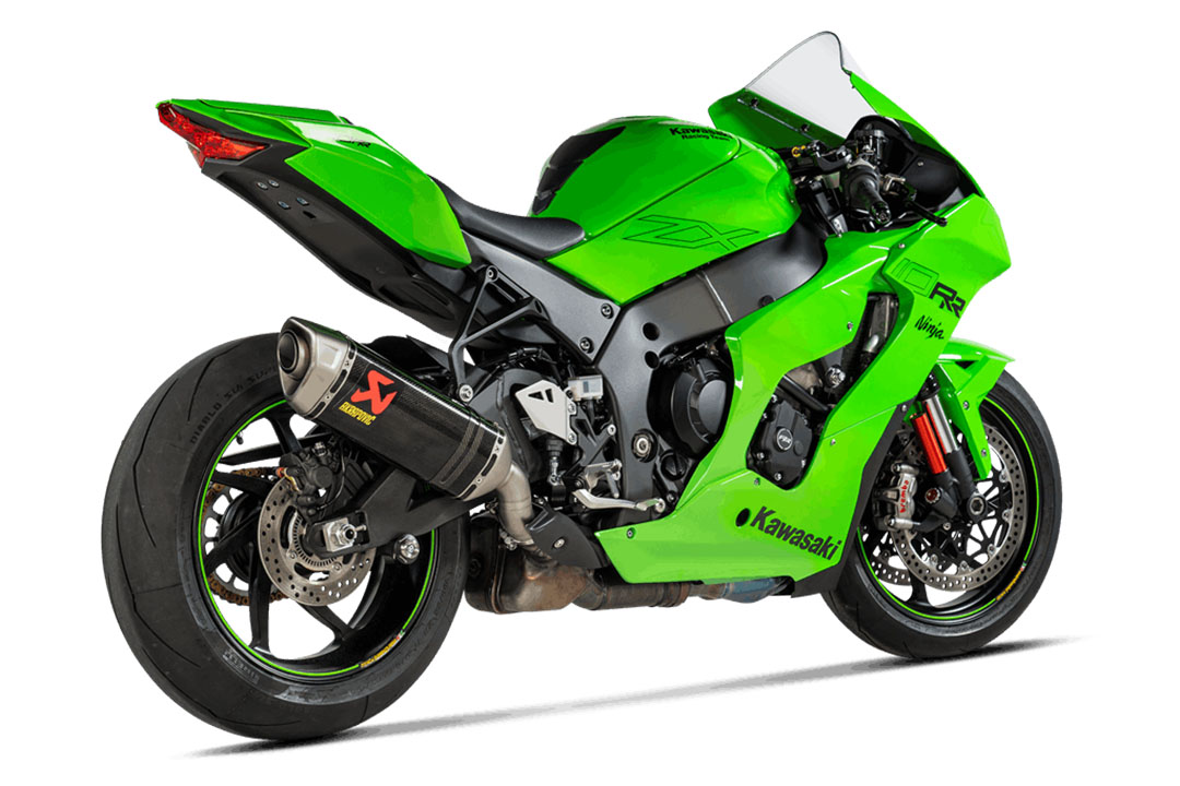 Akrapovic Slip-On Line (Carbon) Exhaust for Kawasaki Ninja ZX-10R and ZX-10RR from model year 2021-