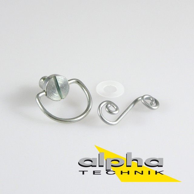 Fairing quick-release fastener with wire bail 9mm