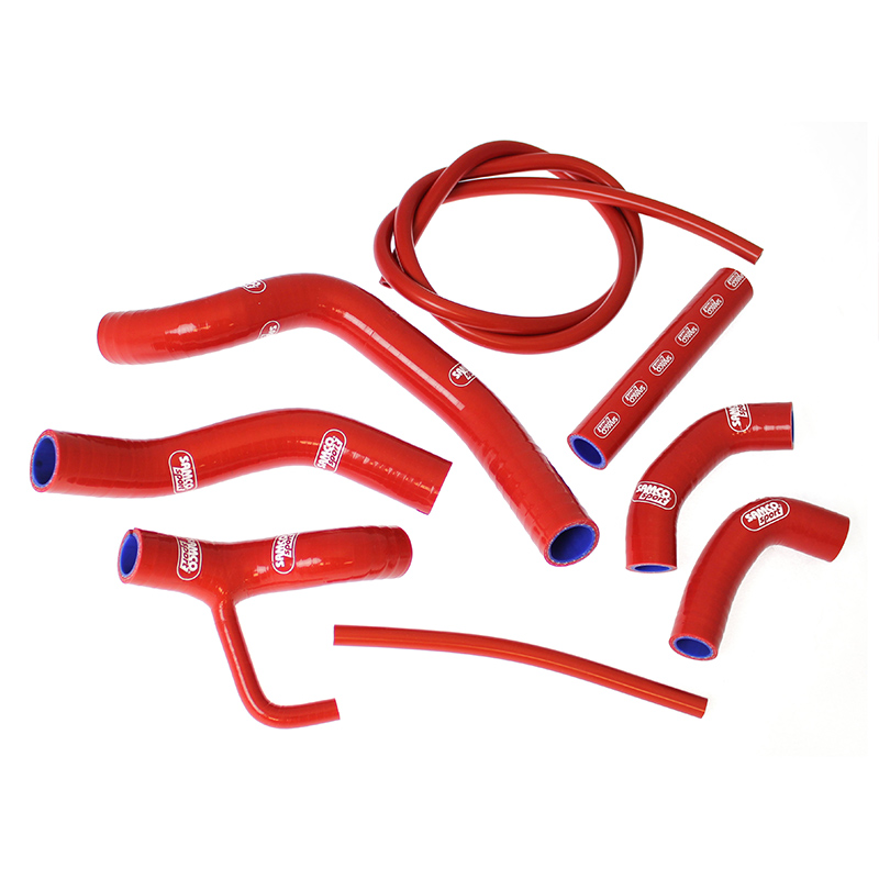 SAMCO SPORT Silicone Hose Kit Red for Ducati Multistrada 1200 S Pikes Peak Touring Granturismo Model Year 2010-2014