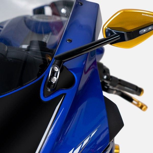 Barracuda Fairing Mirror Adapters for Yamaha YZF-R6 2017-2018