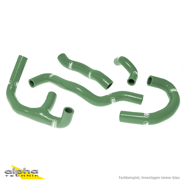 SAMCO SPORT Silicone Hose Kit B.R. green for Aprilia RS250 Model Year 1994-2003