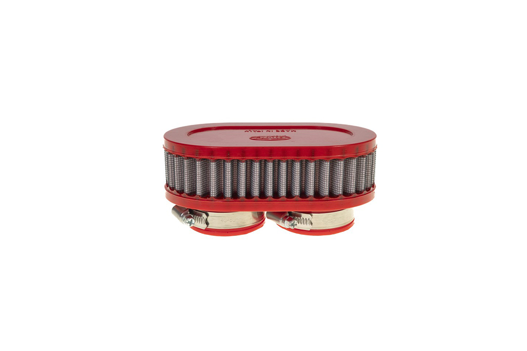 BMC Universal Twin Air Filter, 47 mm Diameter, 64mm Intake Spacing, 45 mm Length, Plastic Cap