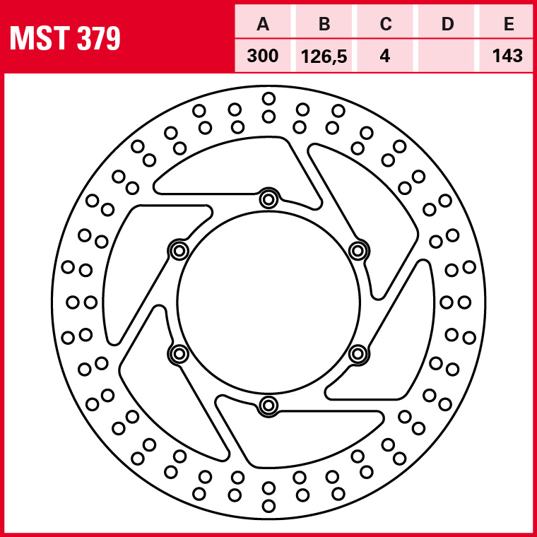 TRW brake disc All-round Fixed MST379