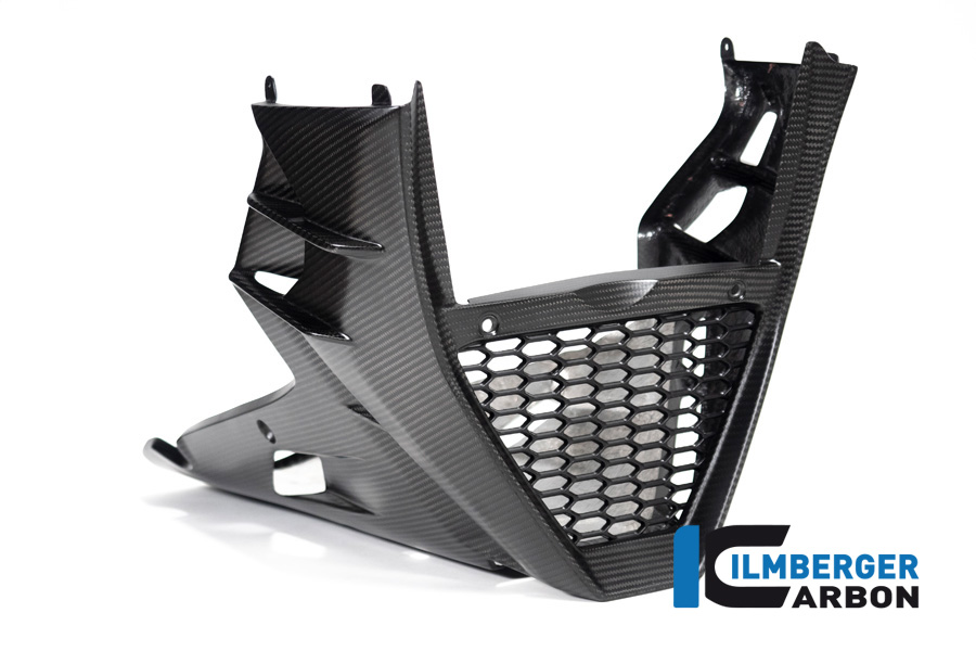 Ilmberger Carbon Belly Pan, complete long gloss version, for Aprilia Tuono V4 2021-