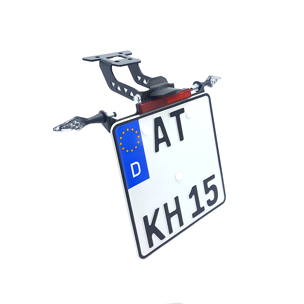 alpha Technik Licence Plate Holder for Kawasaki Ninja 400 / Z400, Model Year 2018-