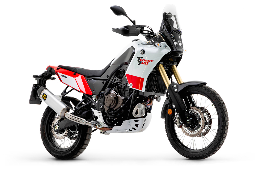 ARROW INDY RACE Silencer with Silver Aluminium Sleeve and Carbon End Cap for Yamaha Tenere 700 from Model Year 2019