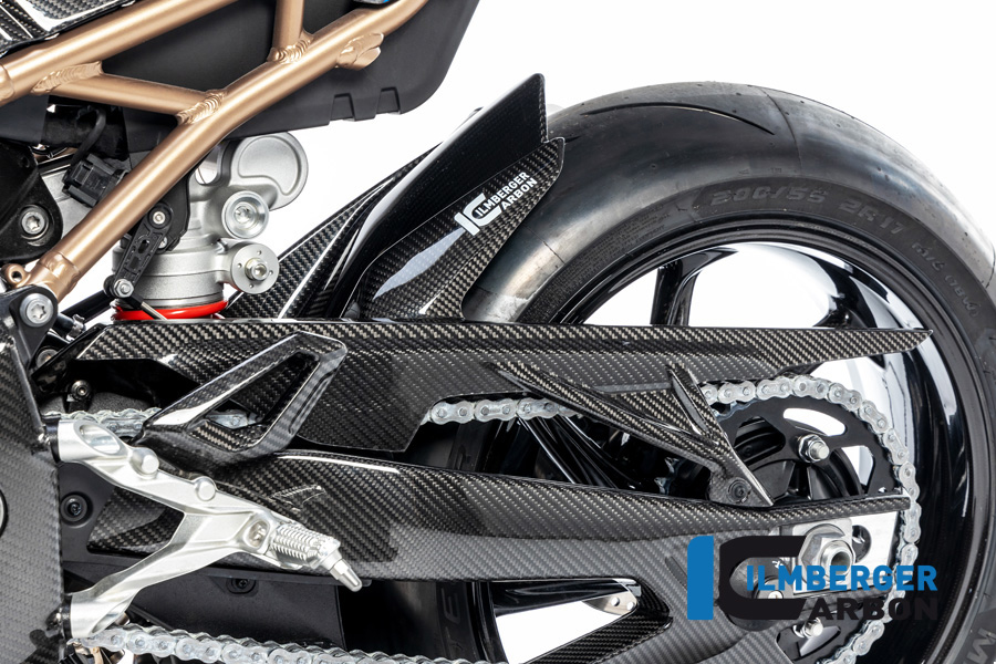 Ilmberger Carbon Front Mudguard rear with chainguard without ABS, Carbon