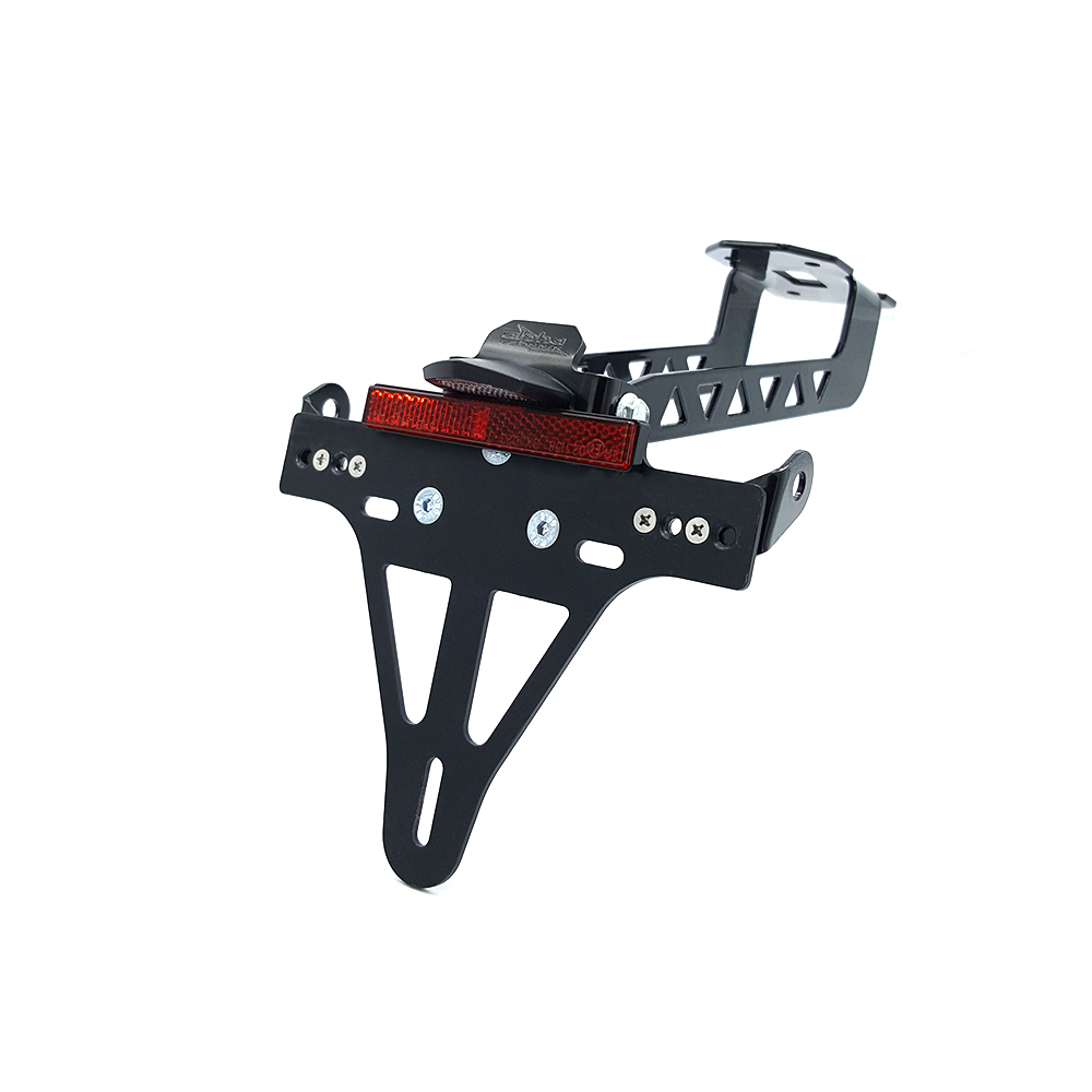alpha Technik License Plate Holder for Kawasaki Versys 1000, Type LZT00C, from model year 2019 - and Versys 1100, Type LZT10A, model year 2025-