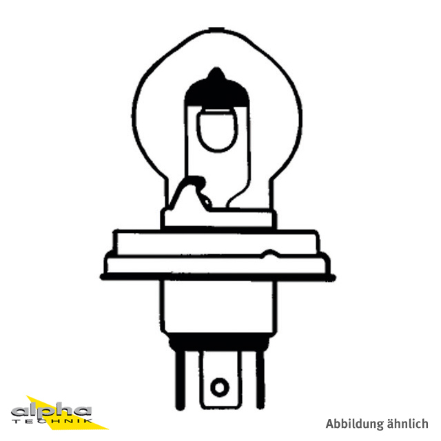 LAMP 12V 75/75W POR45T G40X75 C-8/S-2 VERSION: YELLOW