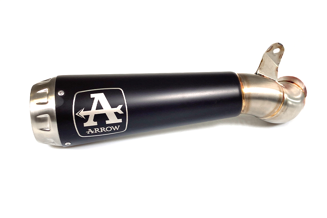 ARROW DARK PRO-RACE Black Silencer for Ducati Scrambler 800 Desert Sled from model year 2017-