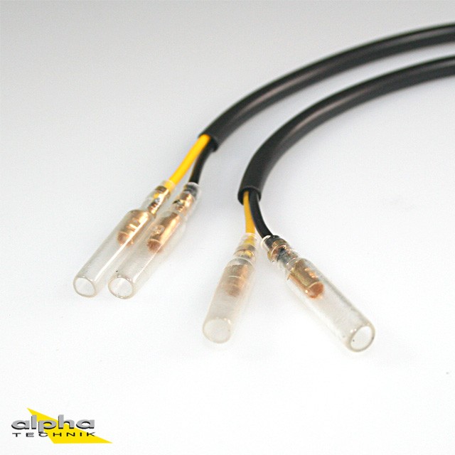 Adapter Cable Set from LED Mini Indicators to Vehicle Wiring Harness for Yamaha YZF-R125 RE06