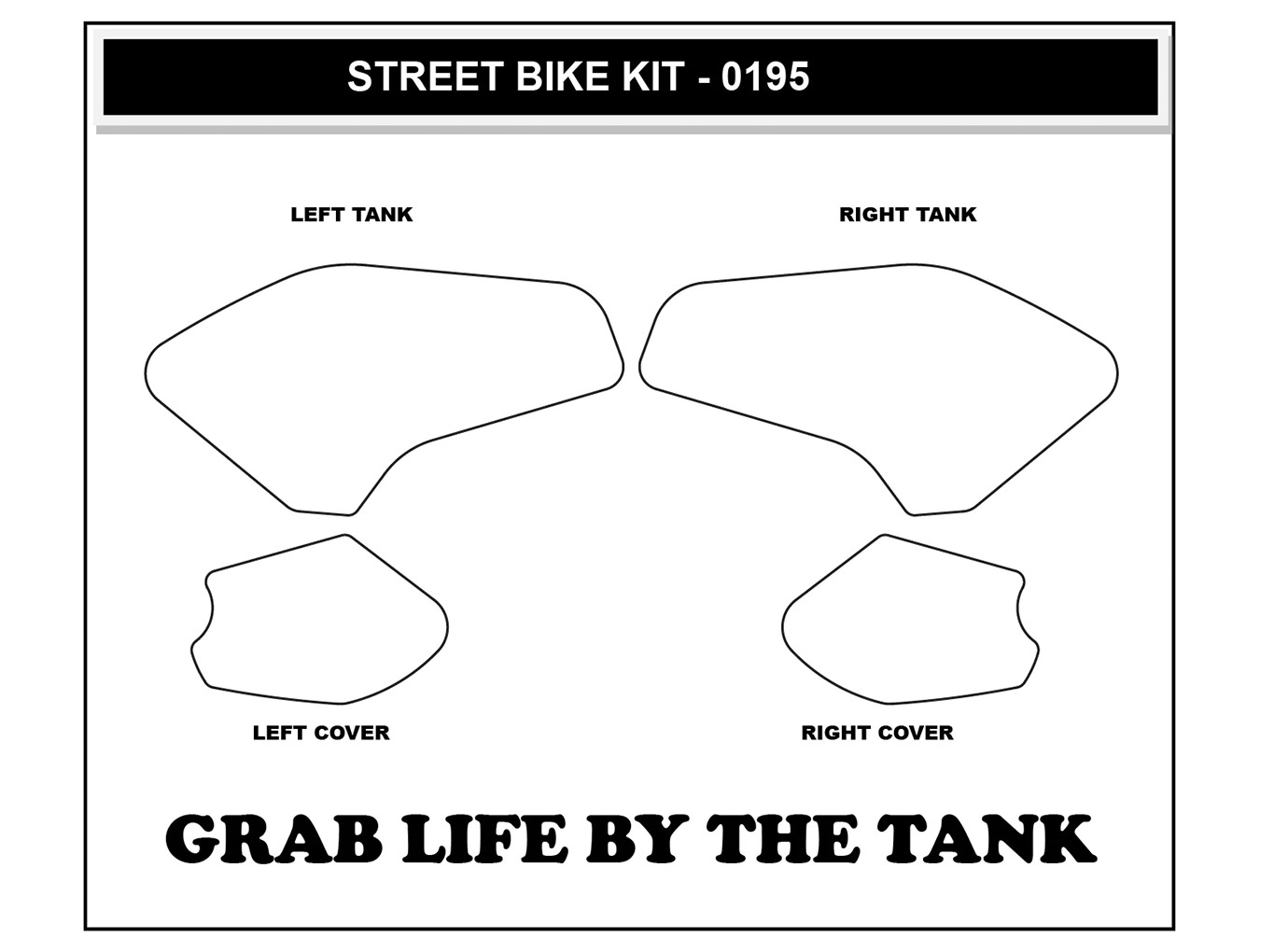 Stompgrip fuel tank Pad black, Volcano, for Yamaha MT-07, 2022-2025