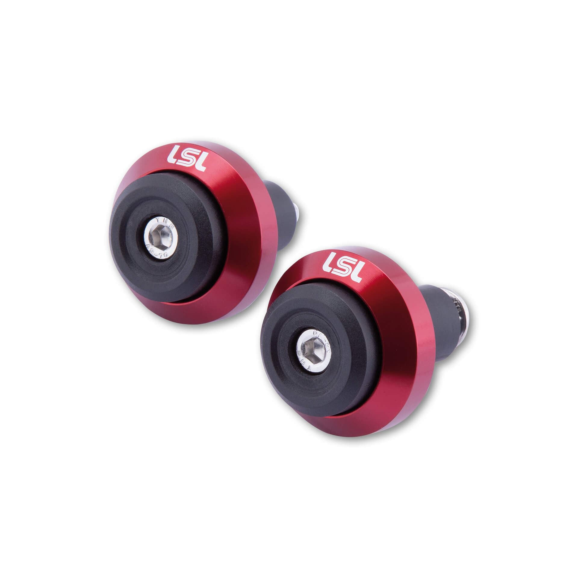LSL handlebar weight GONIA, aluminium, with LSL logo, for handlebar with 14mm and 18mm inner diameter, red