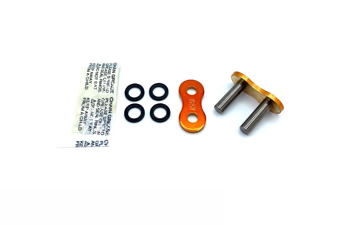 Enuma EK Chain Rivet Master Link EK 520 MVXZ-2 orange metallic