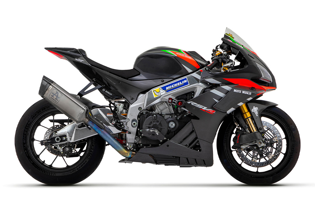 ARROW PISTA Racing Exhaust with Titanium Link Pipe for Aprilia RSV4 1100 Factory 2019-2020