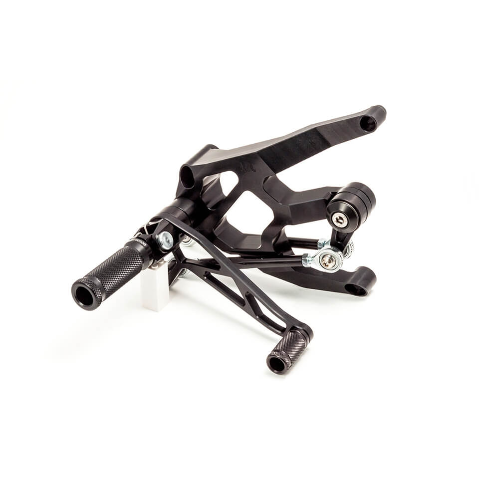 LSL Footrest System with ABE for Harley Davidson Sportster, 2004-2013 without ABS, black