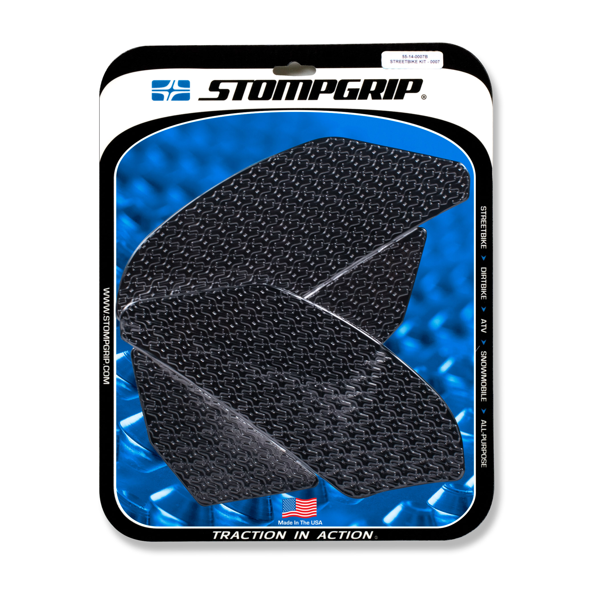 Stompgrip Traction Pads, black, for Yamaha YZF-R1, 2009-2014