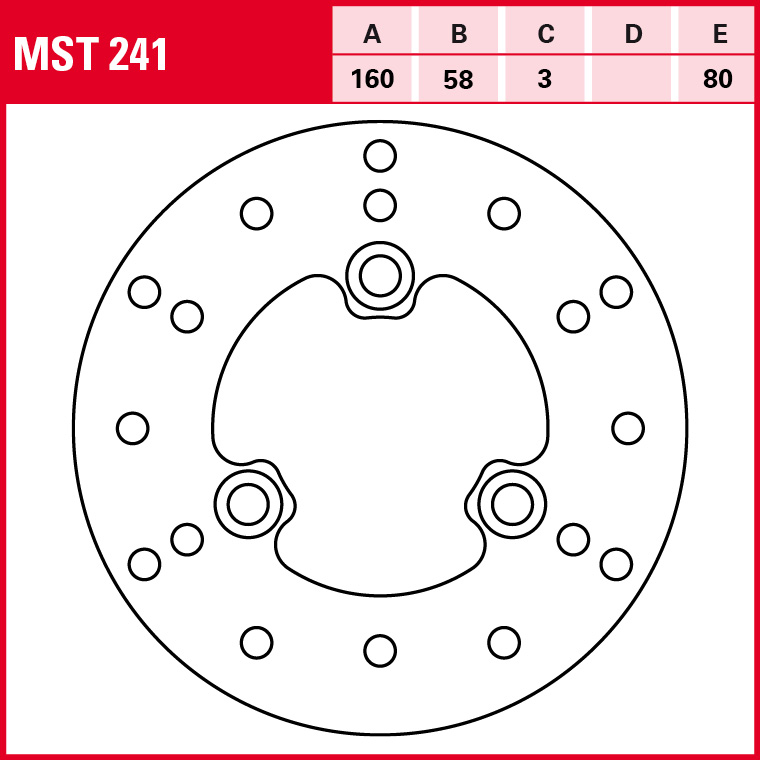 TRW brake disc All-Round Fixed MST241