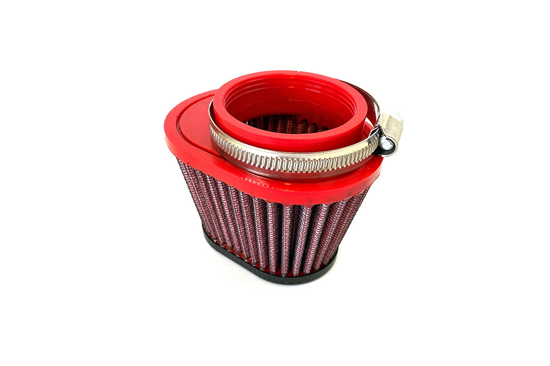 BMC Universal Conical Sports Air Filter, 55 mm Diameter, 70 mm Length, Central, Carbon Cap