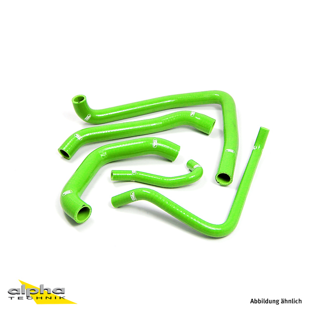 SAMCO SPORT Silicone Hose Kit green for Kawasaki ZX-14R Model Year 2006-2022