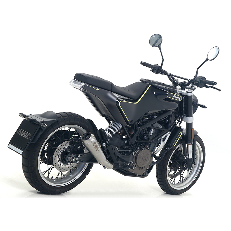 ARROW PRO RACE Exhaust for Husqvarna Svartpilen - Vitpilen 401 2018-19 in Stainless Steel