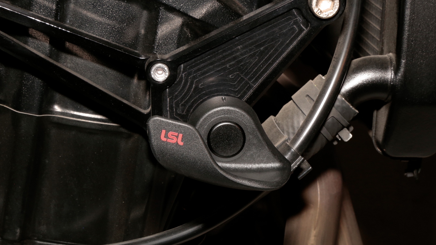 LSL SlideWing, black, plastic, pair