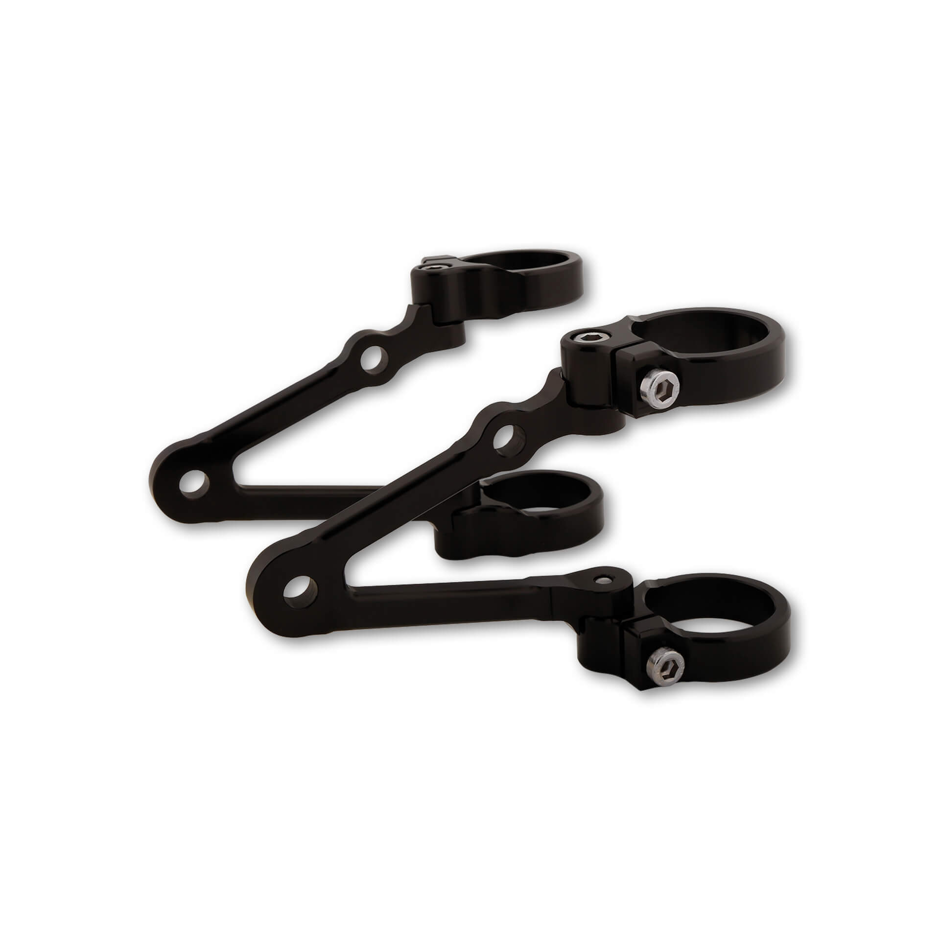 LSL Headlight Bracket, rotatable, long, Ø 39 mm with 82mm braces with flasher light, turn signal mount