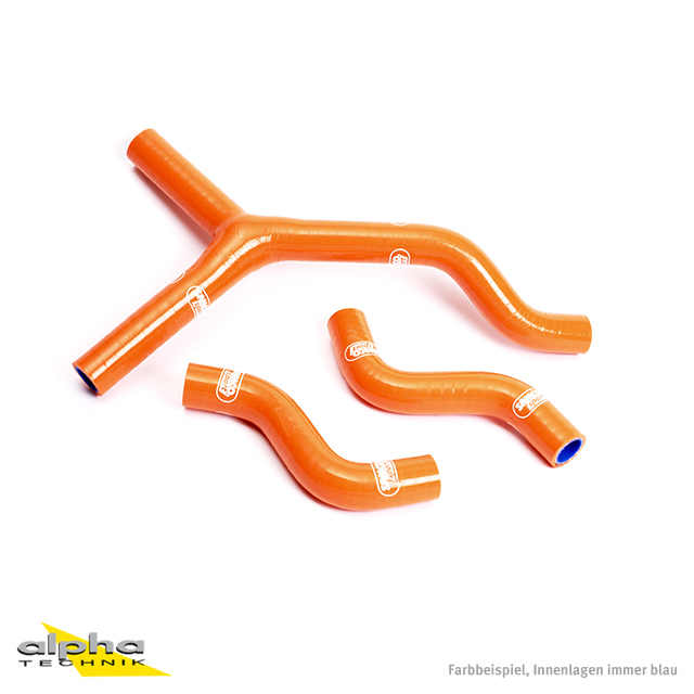 SAMCO SPORT Silicone Hose Kit orange for KTM 250 EXC-F 250 XCF-W Model Year 2007