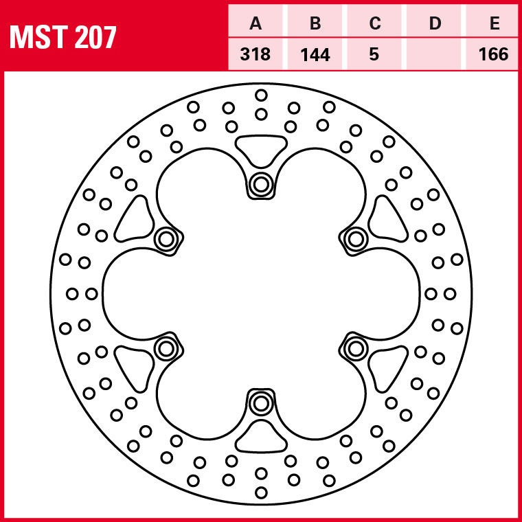 TRW brake disc All-round Fixed MST207