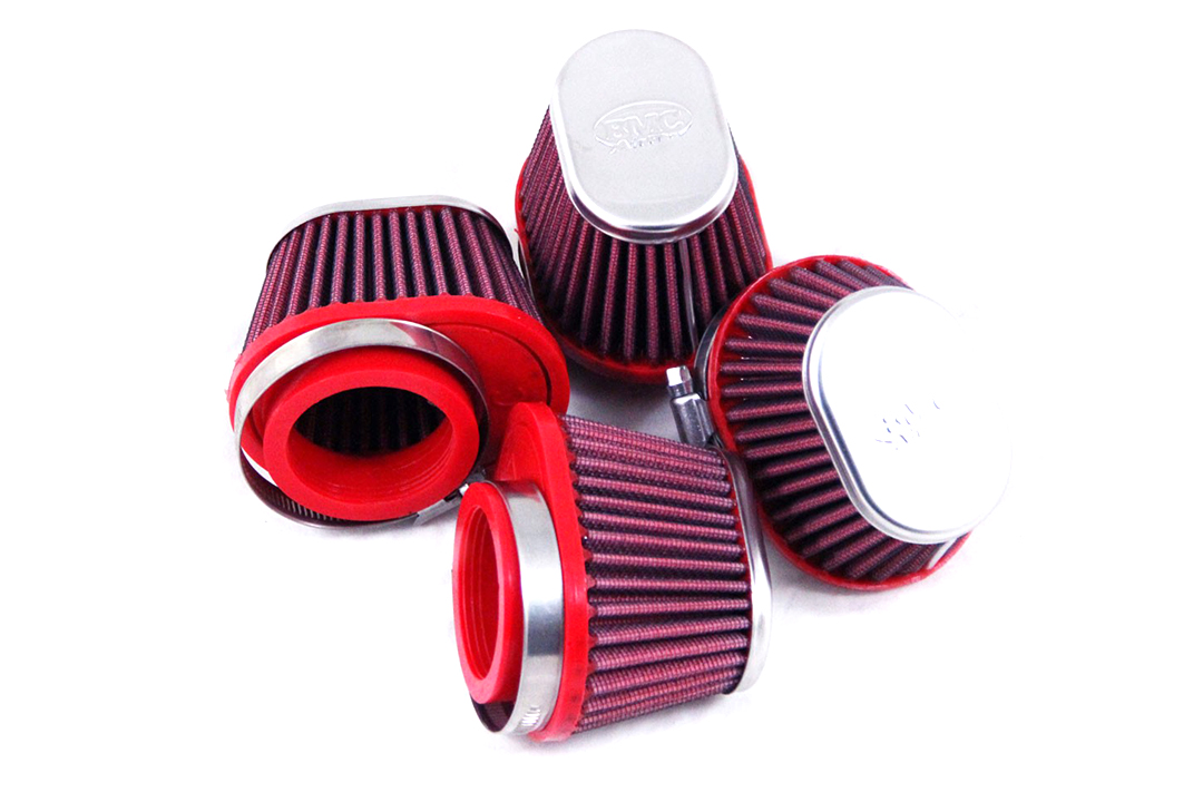BMC Universal Conical Sports Air Filter, 55 mm Diameter, 70 mm Length, left side L/S, Carbon Cap