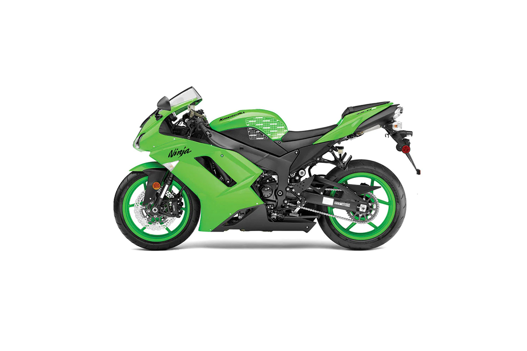 Stompgrip hybrid, Volcano, for Kawasaki ZX6R Ninja, 2007-2008