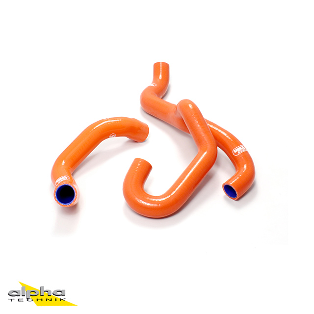 SAMCO SPORT Silicone Hose Kit Y-Piece - Race Design orange for KTM 1050 1090 1290 S Adventure