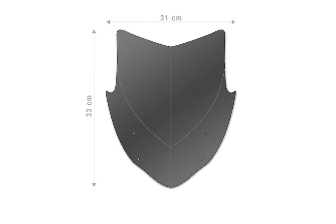 Barracuda Aerosport Plexiglass Windshield for Kawasaki Z300