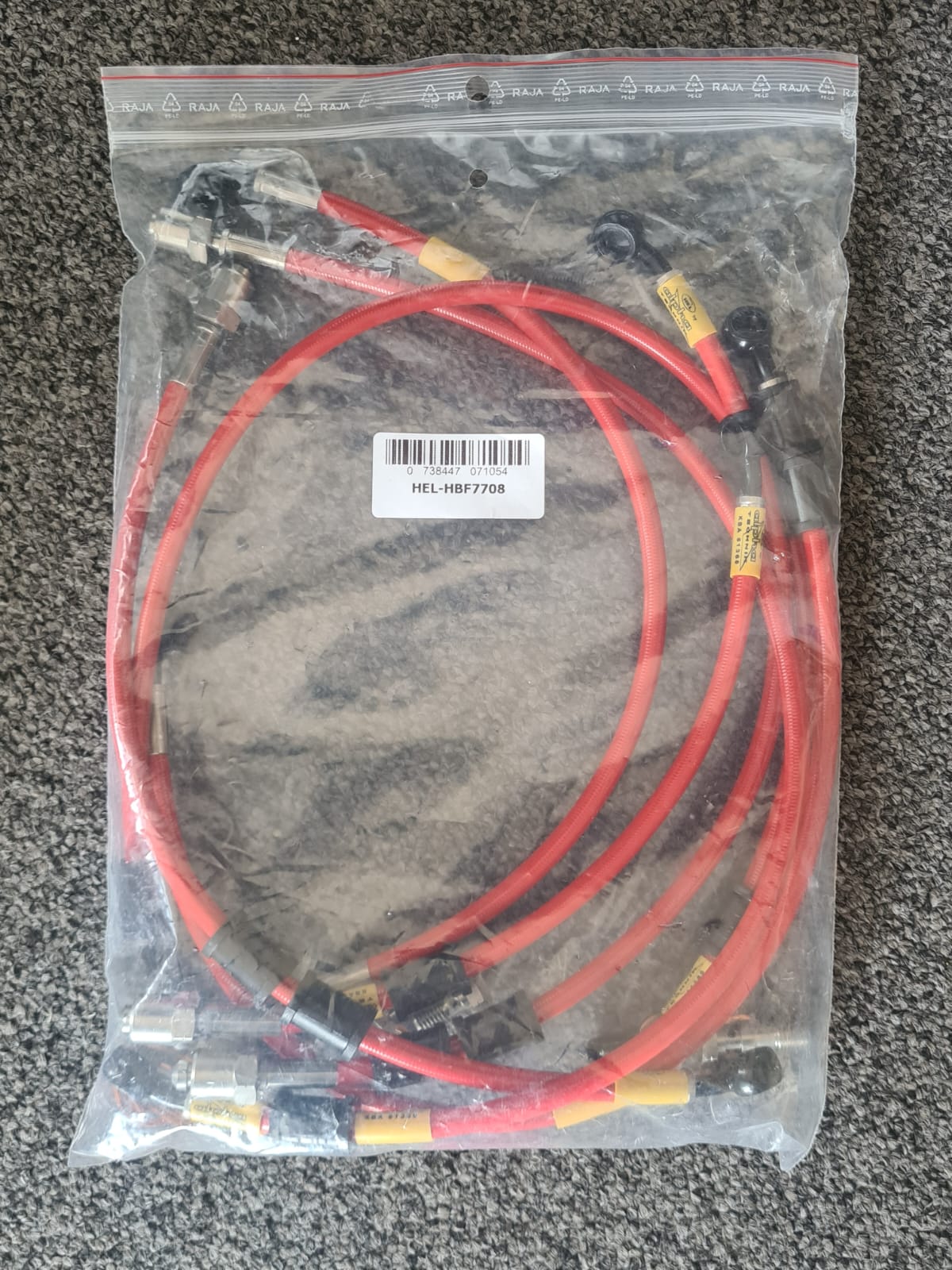 HEL Braided Break Line for Suzuki GSF650S ABS Band