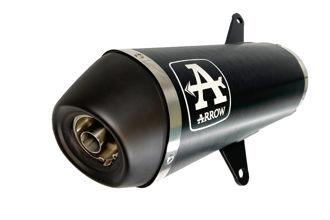 ARROW DARK URBAN Exhaust for Honda SH300i 2016-2020, Black Aluminium