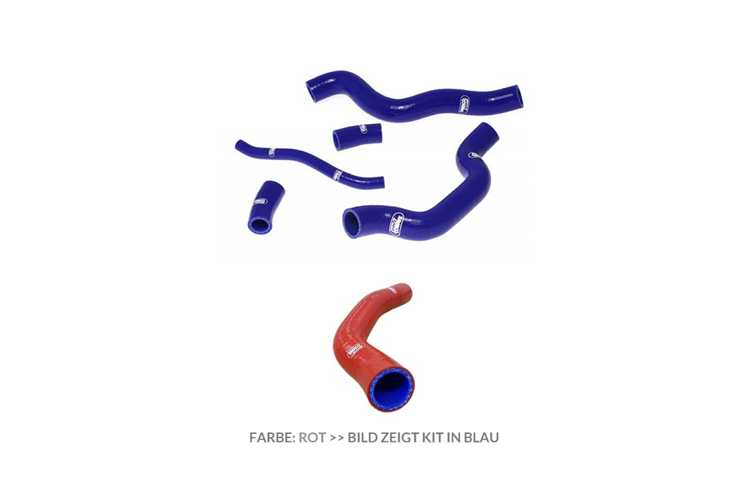 SAMCO SPORT Silicone Hose Kit, red, for Suzuki SV1000 Model Year 2003-2007