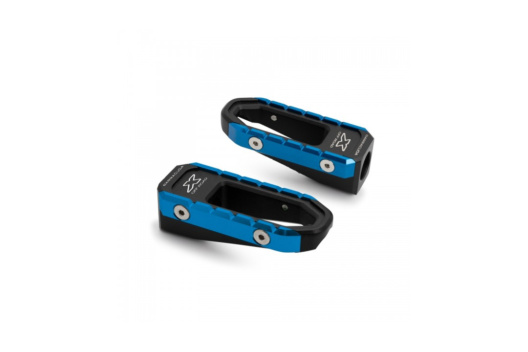 Barracuda footrest "X-OFFROAD" KIT blue